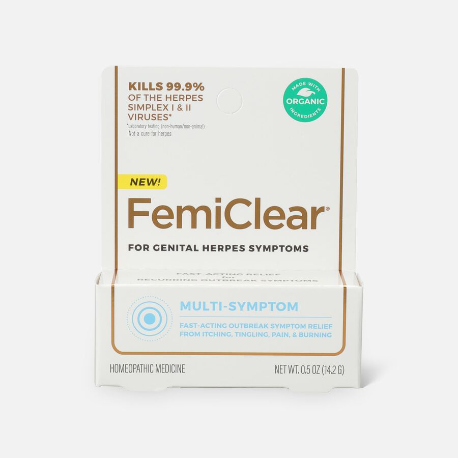 FemiClear Genital Herpes Ointment, Multi-Symptom, .5 oz., , large image number 0
