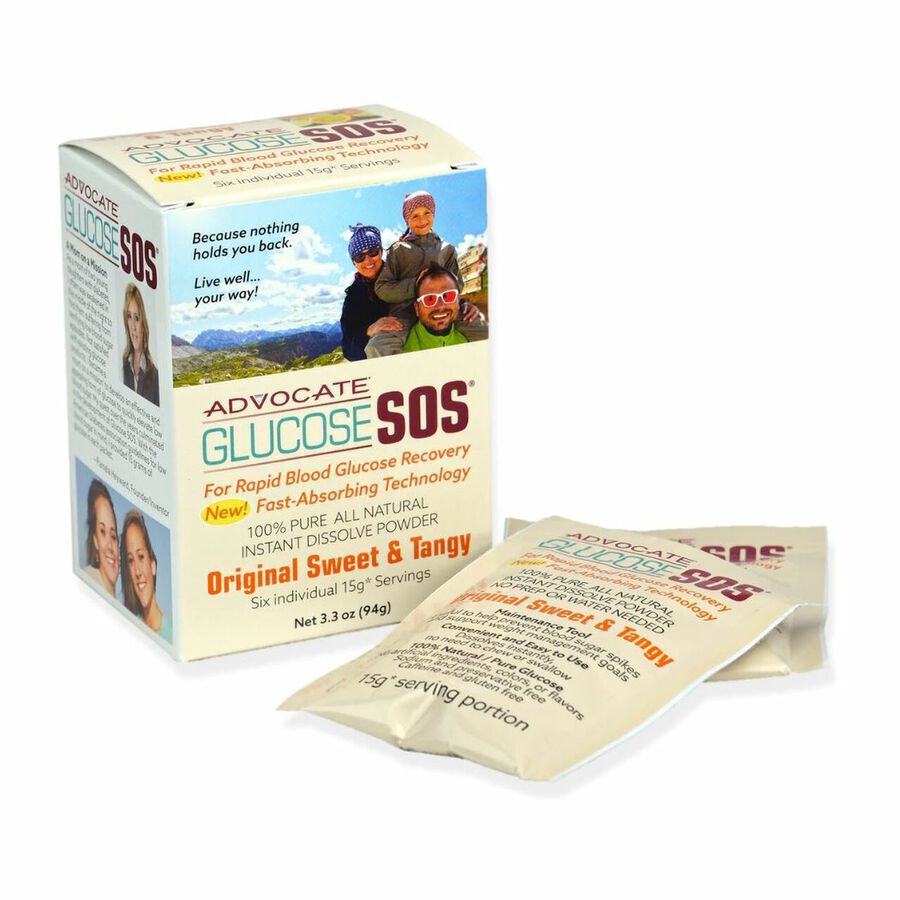 Advocate Glucose SOS Powder, Kiwi-Strawberry, 3.3 oz., , large image number 0
