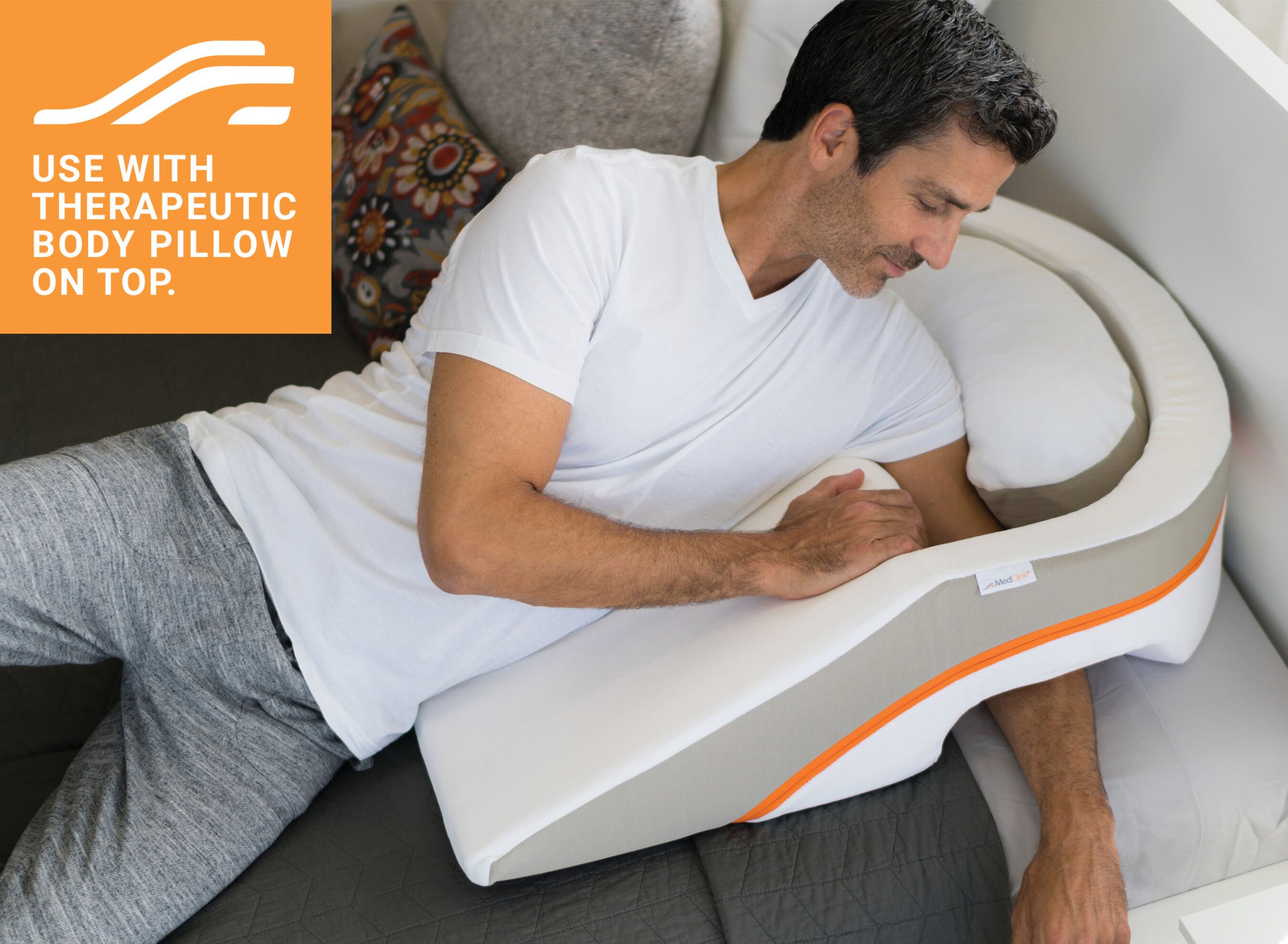 FSA Eligible MedCline Acid Reflux Relief Pillow System + Extra Cases