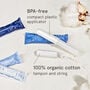 LOLA Light Tampons, Compact Plastic Applicator, 20 ct., , large image number 1