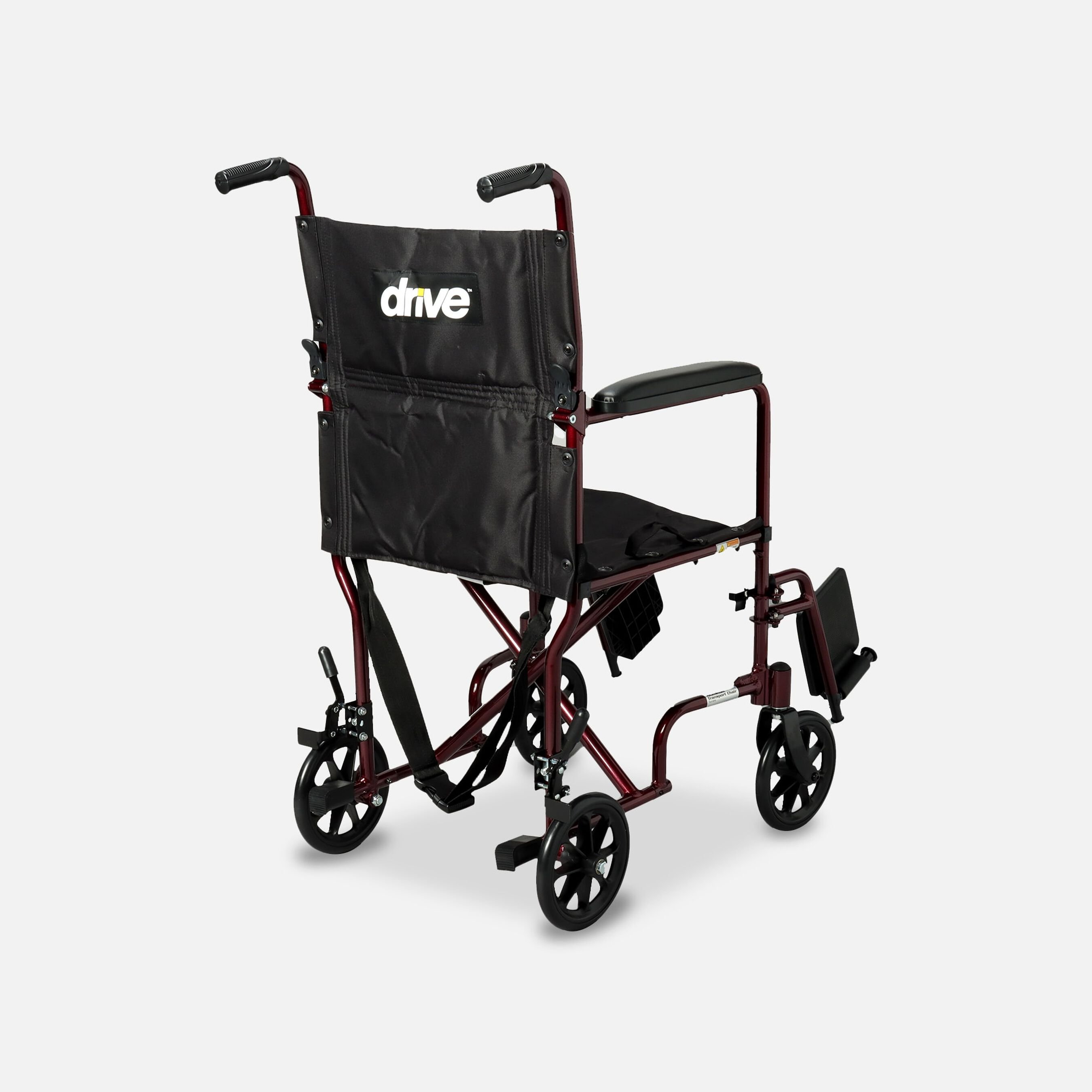 FSA Eligible Drive Lightweight Transport Chair, 19", Red FSA Store