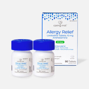 Caring Mill™ Allergy Relief Loratadine Tablets, 90 ct. (2-Pack)