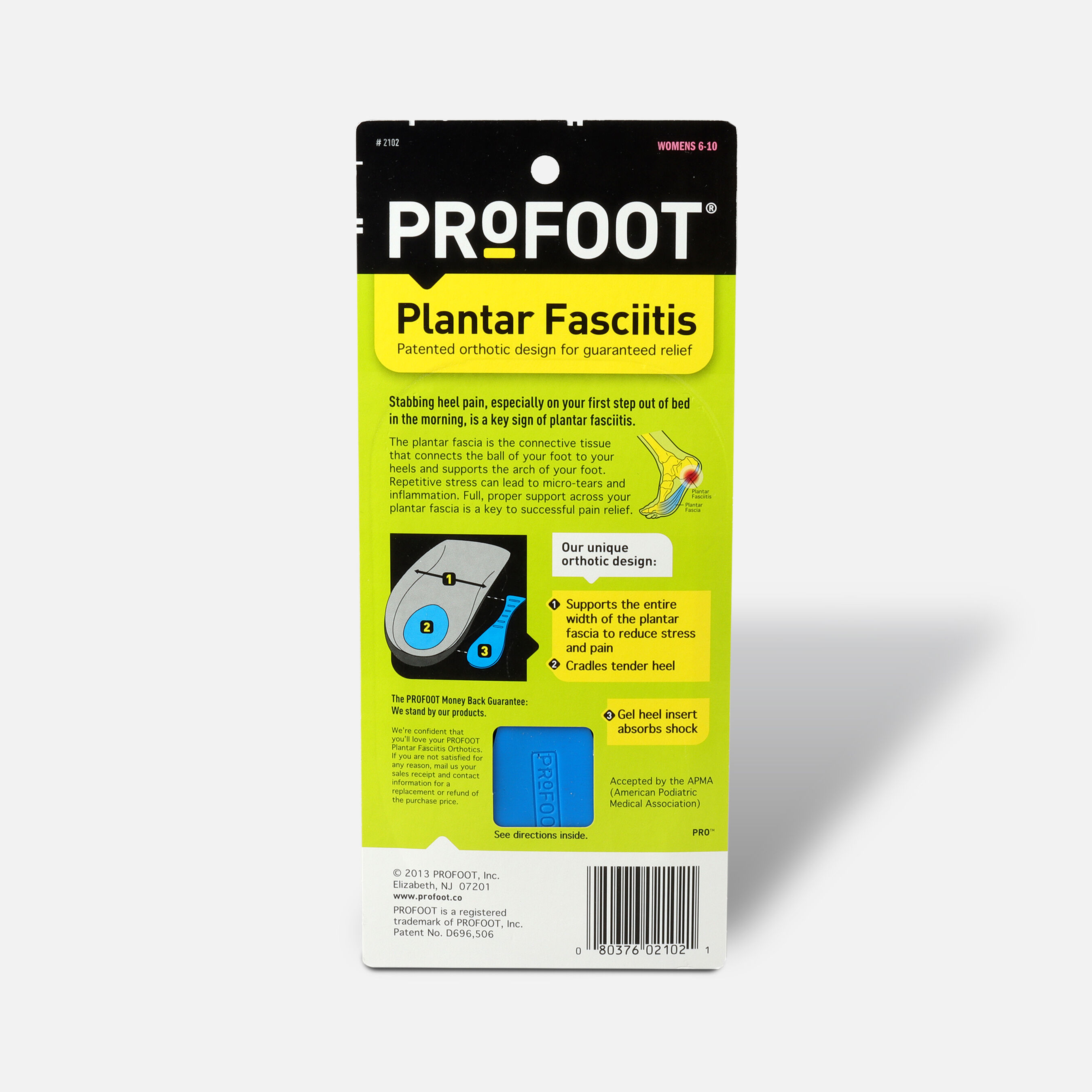 FSA Eligible ProFoot Plantar Fasciitis Insoles for Women FSA Store