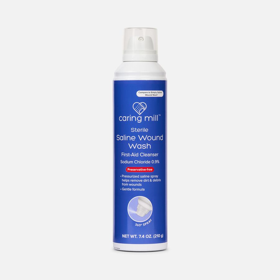 Caring Mill&trade; Saline Wound Wash Spray, 7.4 oz., , large image number 0