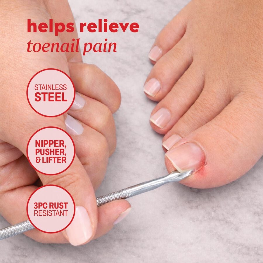 ONYX Professional 3-Piece Bye Ingrown Toenail Removal Kit, , large image number 3