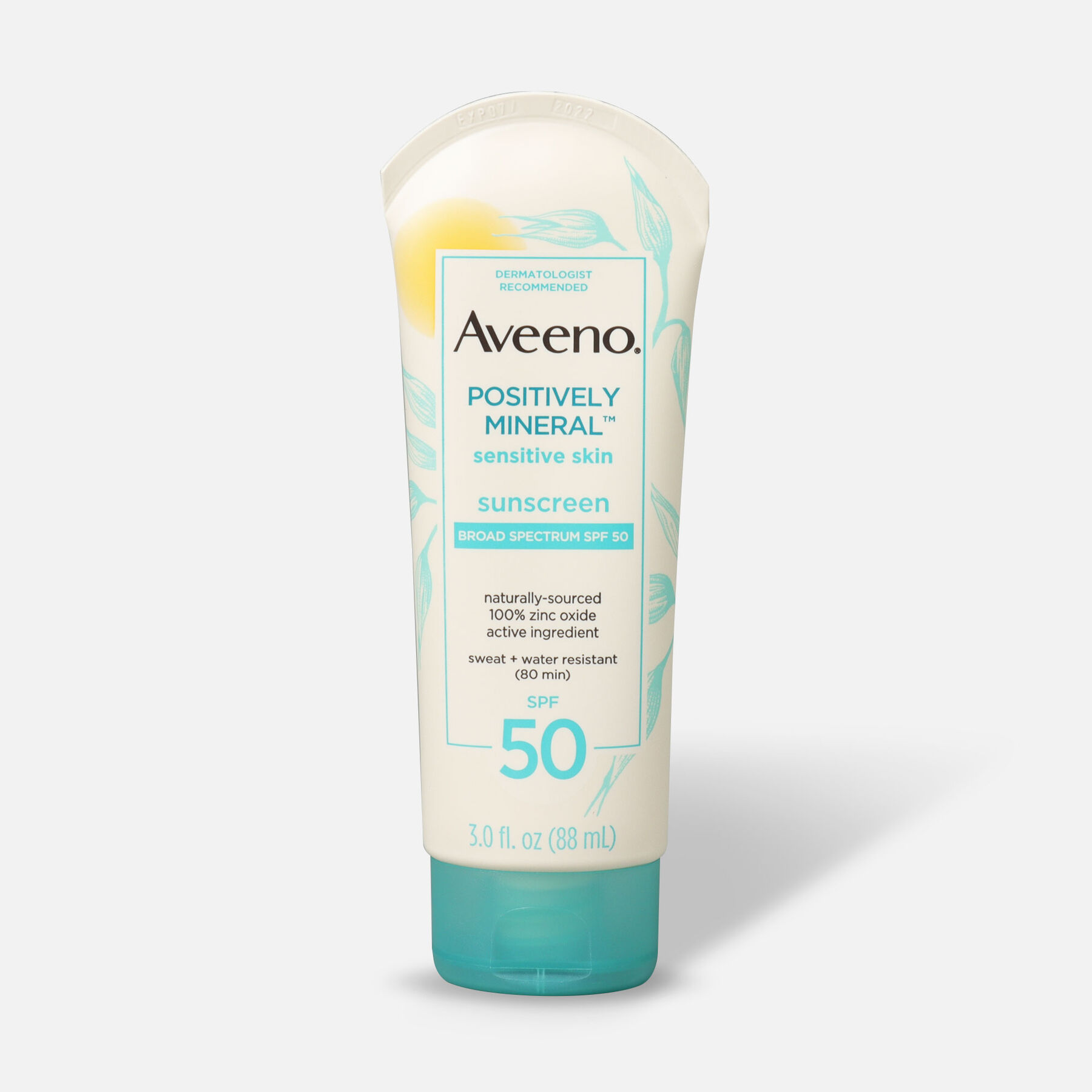 Aveeno Positively Mineral Sensitive Sunscreen Lotion SPF 50, 3 fl. oz