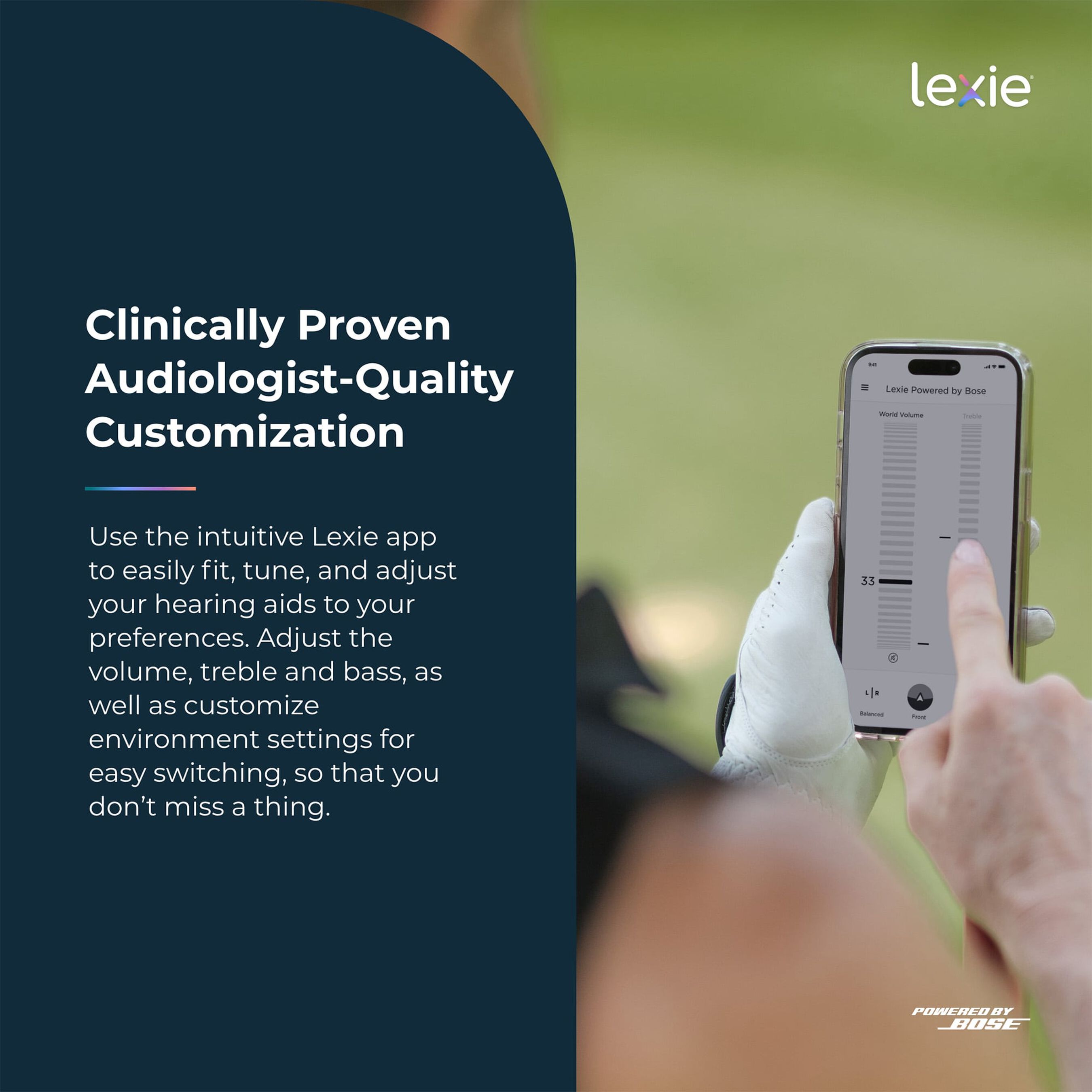 FSA Eligible Lexie B2 Plus SelfFitting OTC Hearing Aids Powered by