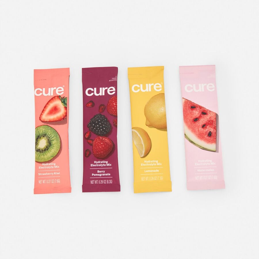Cure Hydrating Electrolyte Drink Mix Pouches, Variety Pack, 28 ct. (2-Pack), , large image number 2