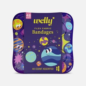 Welly Bravery Badges Planet Pals Assorted Flex Fabric Bandages - 48 ct.