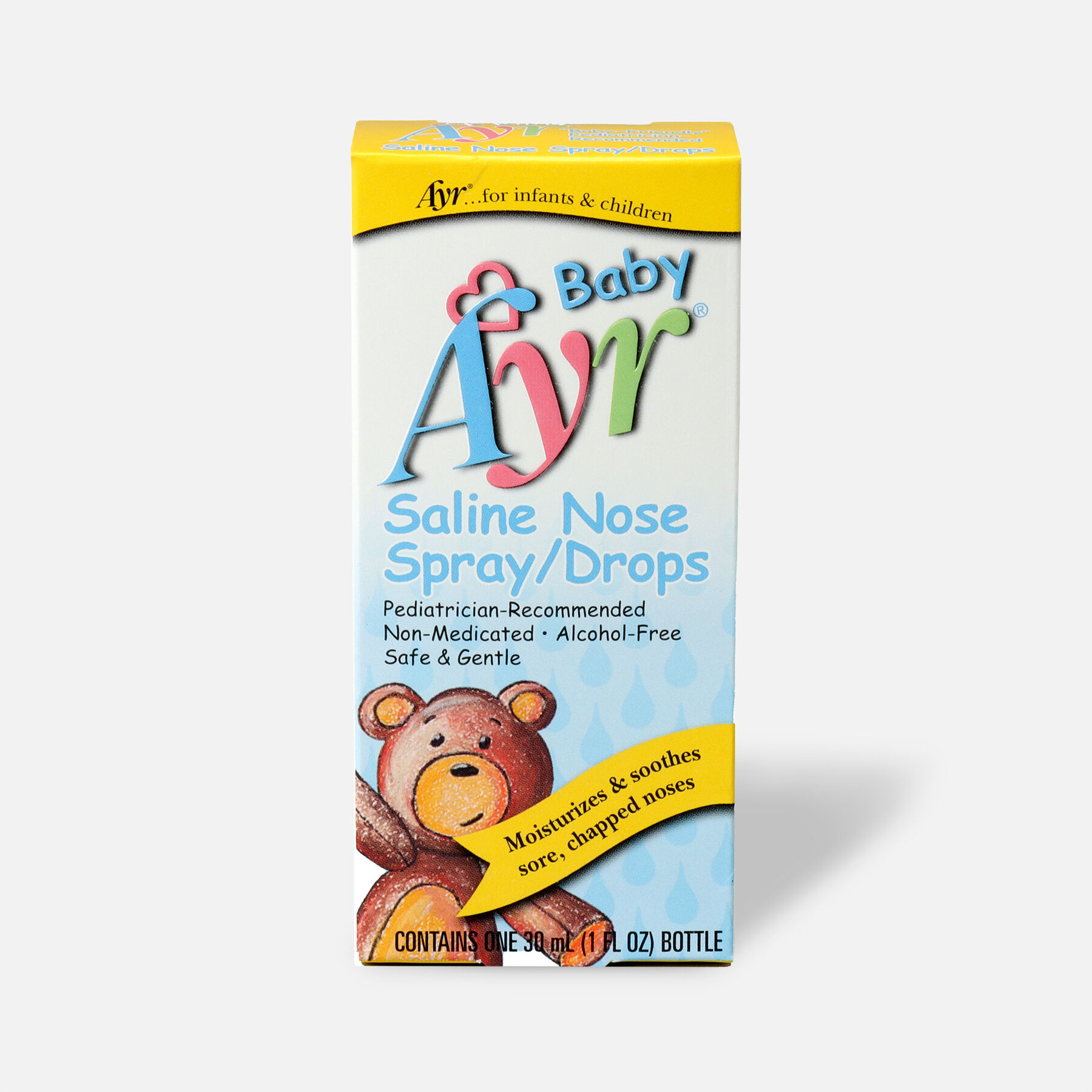 Ayr Baby's Saline Nose Spray, Drops, 1 fl oz