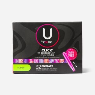 U by Kotex Click Compact Tampons, Super Absorbency