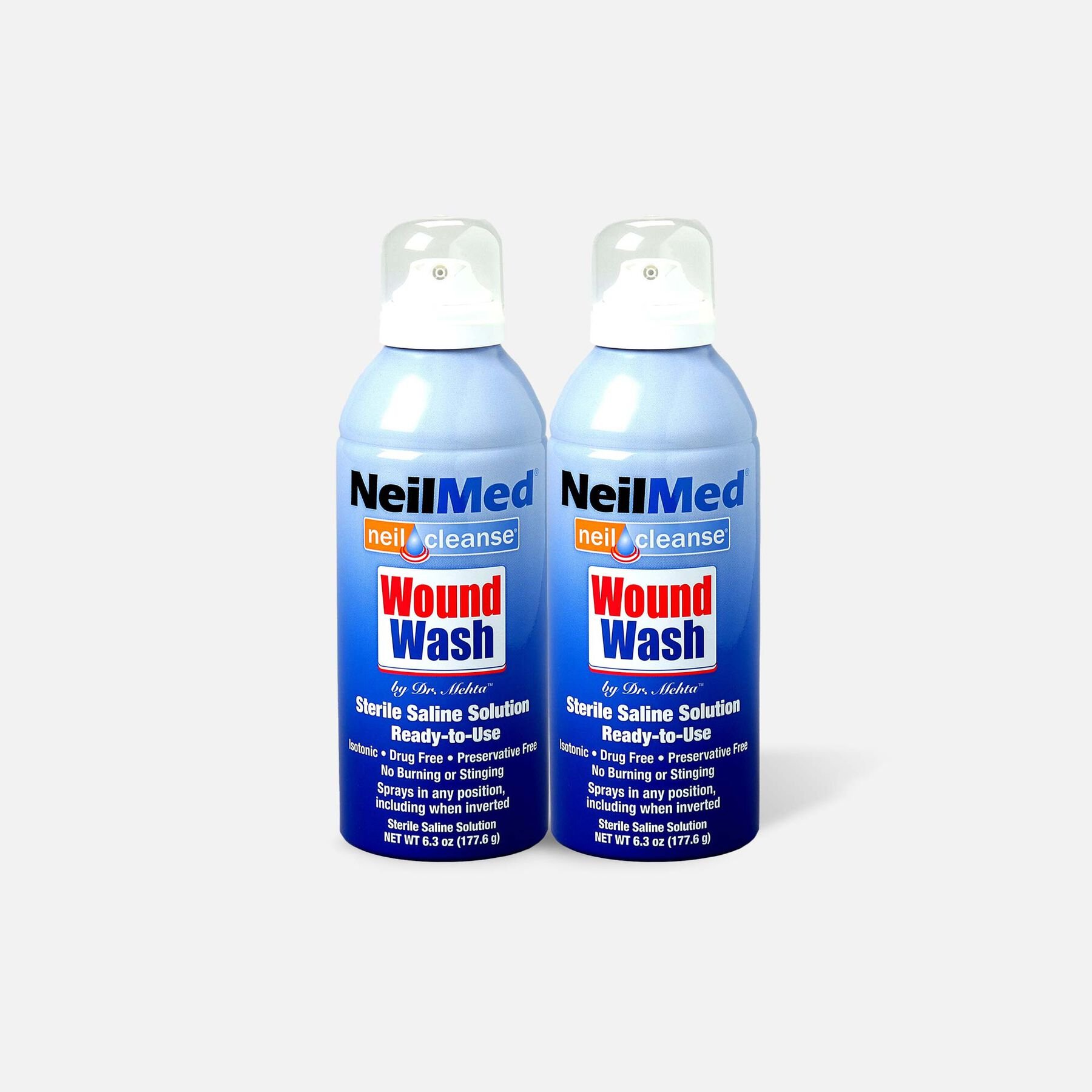 FSA Eligible NeilCleanse Wound Wash Saline Spray 6 oz. (2Pack) FSA Store