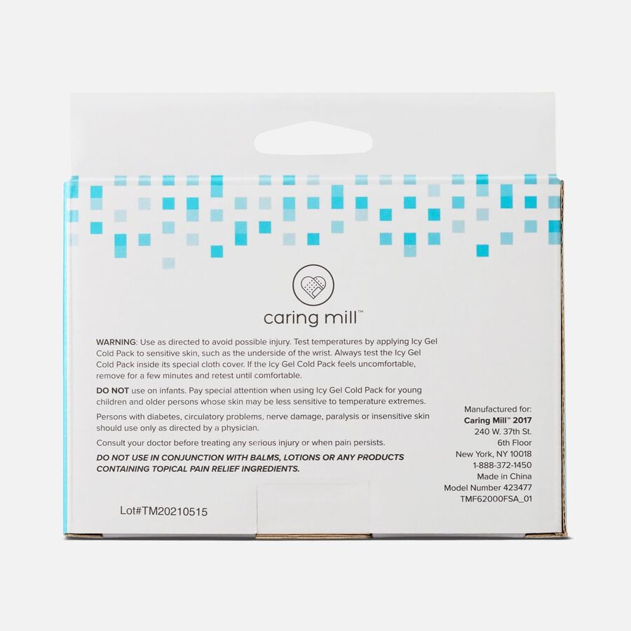 Caring Mill&trade; Icy Gel Cold Pack - Small 6" x 6", , large image number 2