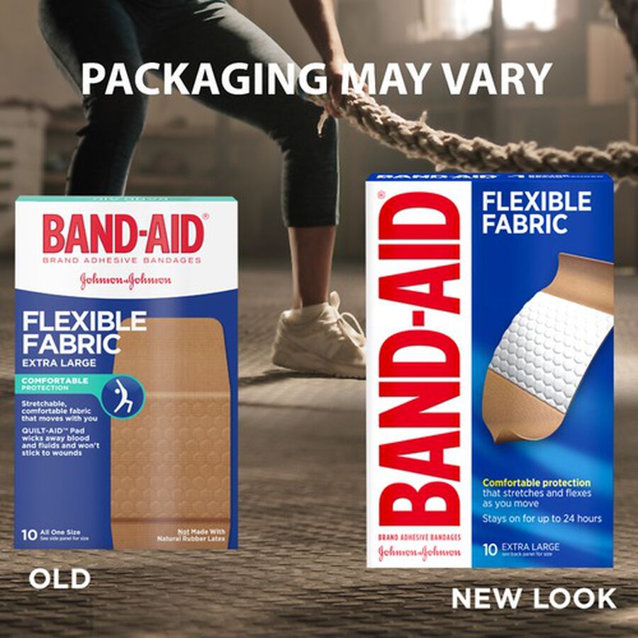 BAND-AID&reg; Flexible Fabric Adhesive Bandages, Extra Large - 10 ct., , large image number 2