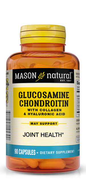 Mason Natural Glucosamine Chondroitin Advance with Collagen & Hyaluronic Acid, Capsules - 90 ct.