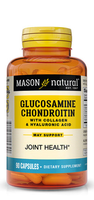 Mason Natural Glucosamine Chondroitin Advance with Collagen & Hyaluronic Acid, Capsules 90 ea