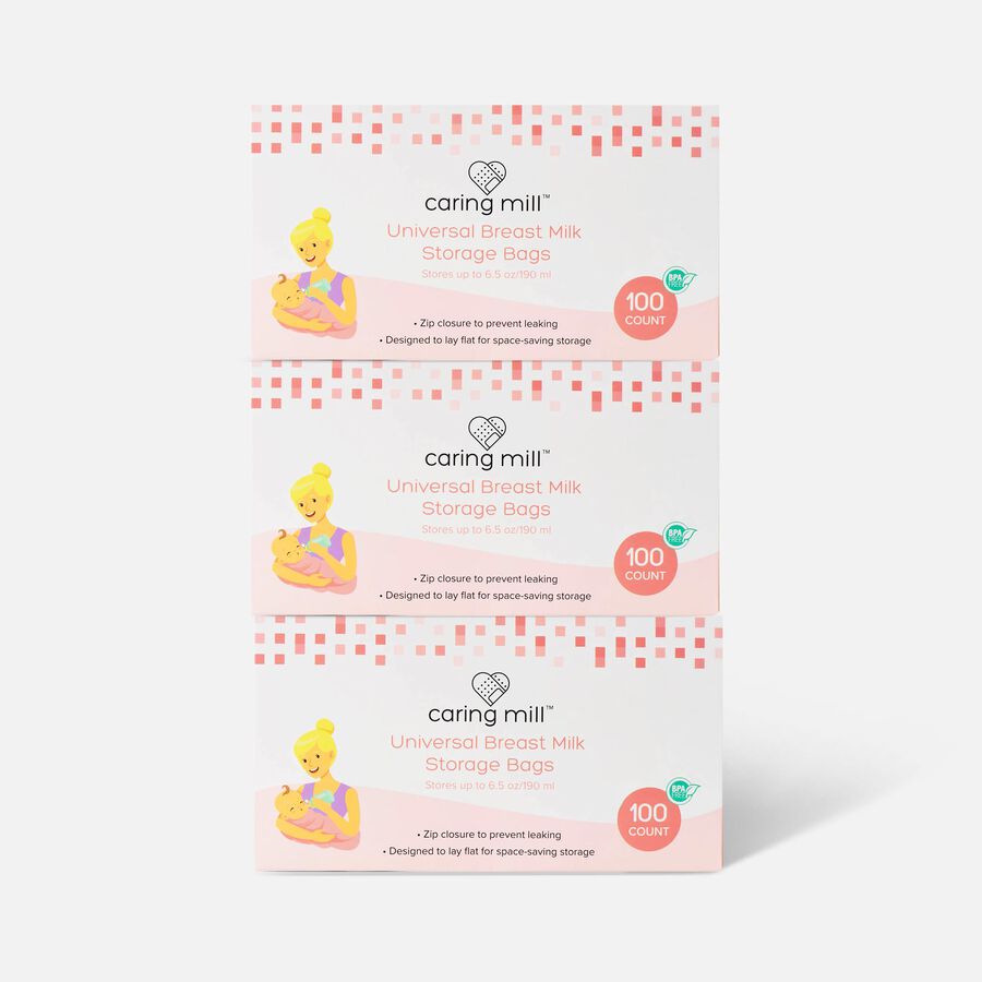 Caring Mill Breast Milk Universal Storage Bags 100 ct. (3-Pack), , large image number 0