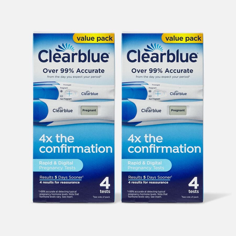 FSA Eligible Clearblue Combo Pregnancy Test, 4 ct. (2Pack) FSA Store