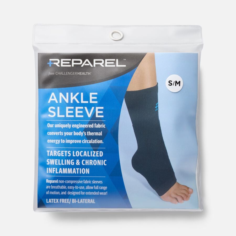 Reparel Ankle Sleeve, Black, S/M, , large image number 0