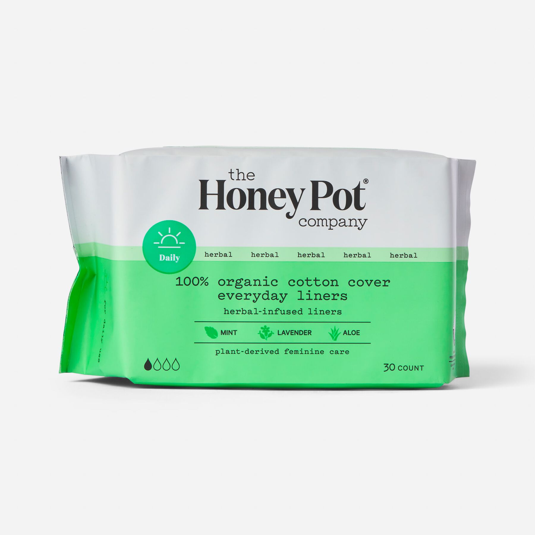 FSA Eligible The Honey Pot 100 Organic Top Sheet Everyday Herbal