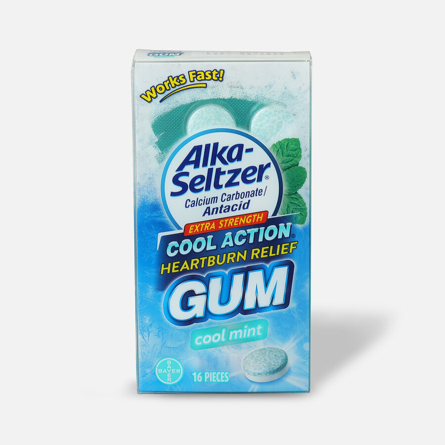 Alka-Seltzer Heartburn Relief Gum, Peppermint, 16 ct., , large image number 0