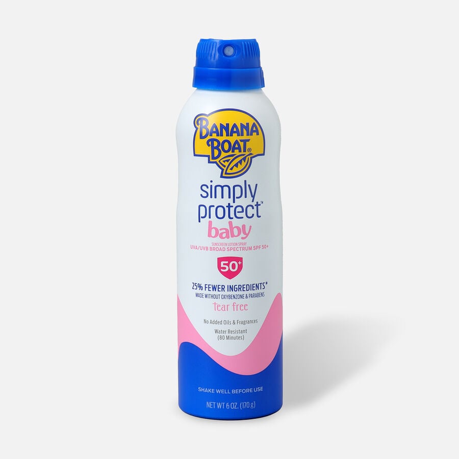 Banana Boat Simply Protect Baby Sunscreen Spray, SPF 50+, 6 oz., , large image number 0