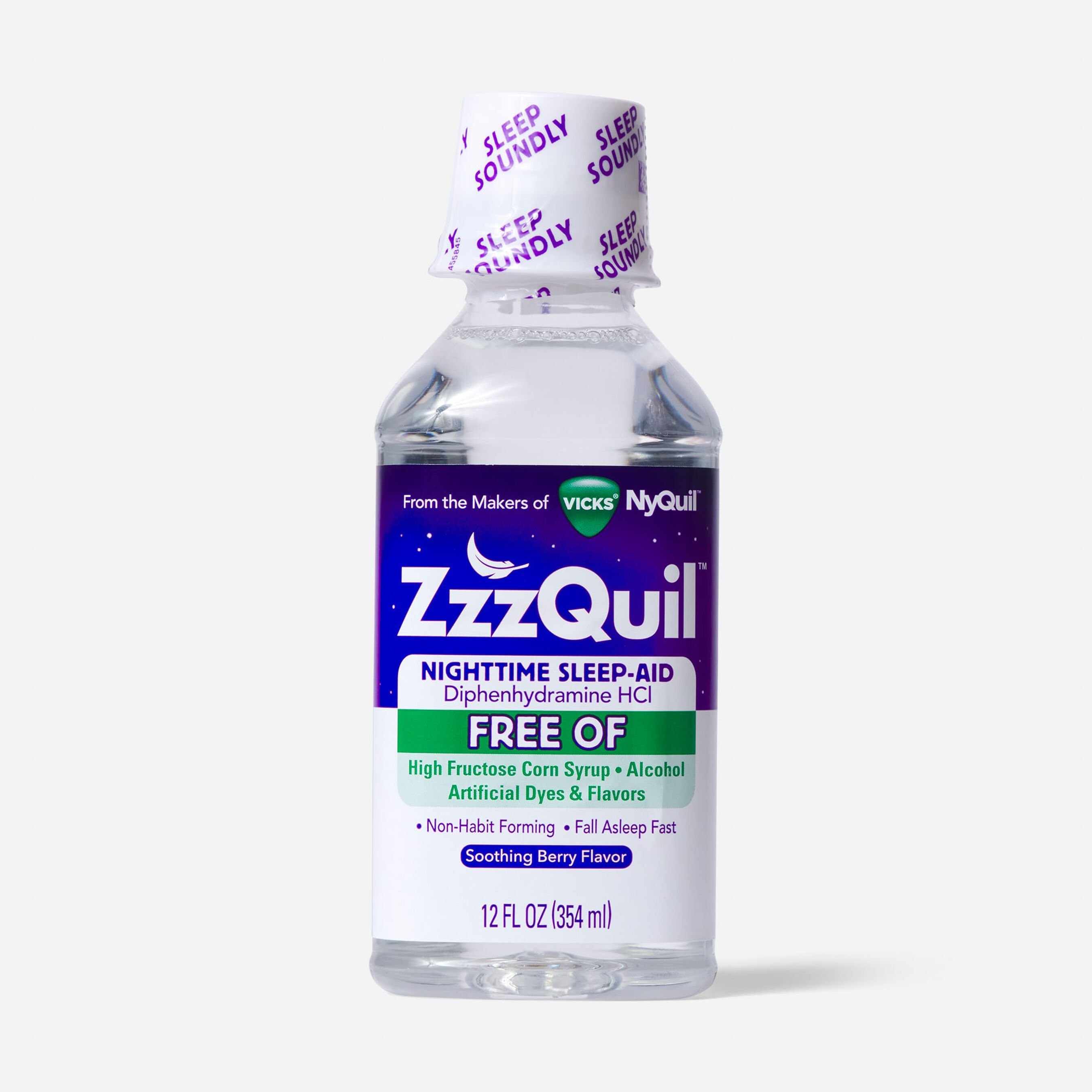 FSA Eligible Vicks ZzzQuil Warming Syrup, Free Of, Berry, 12 oz. FSA Store