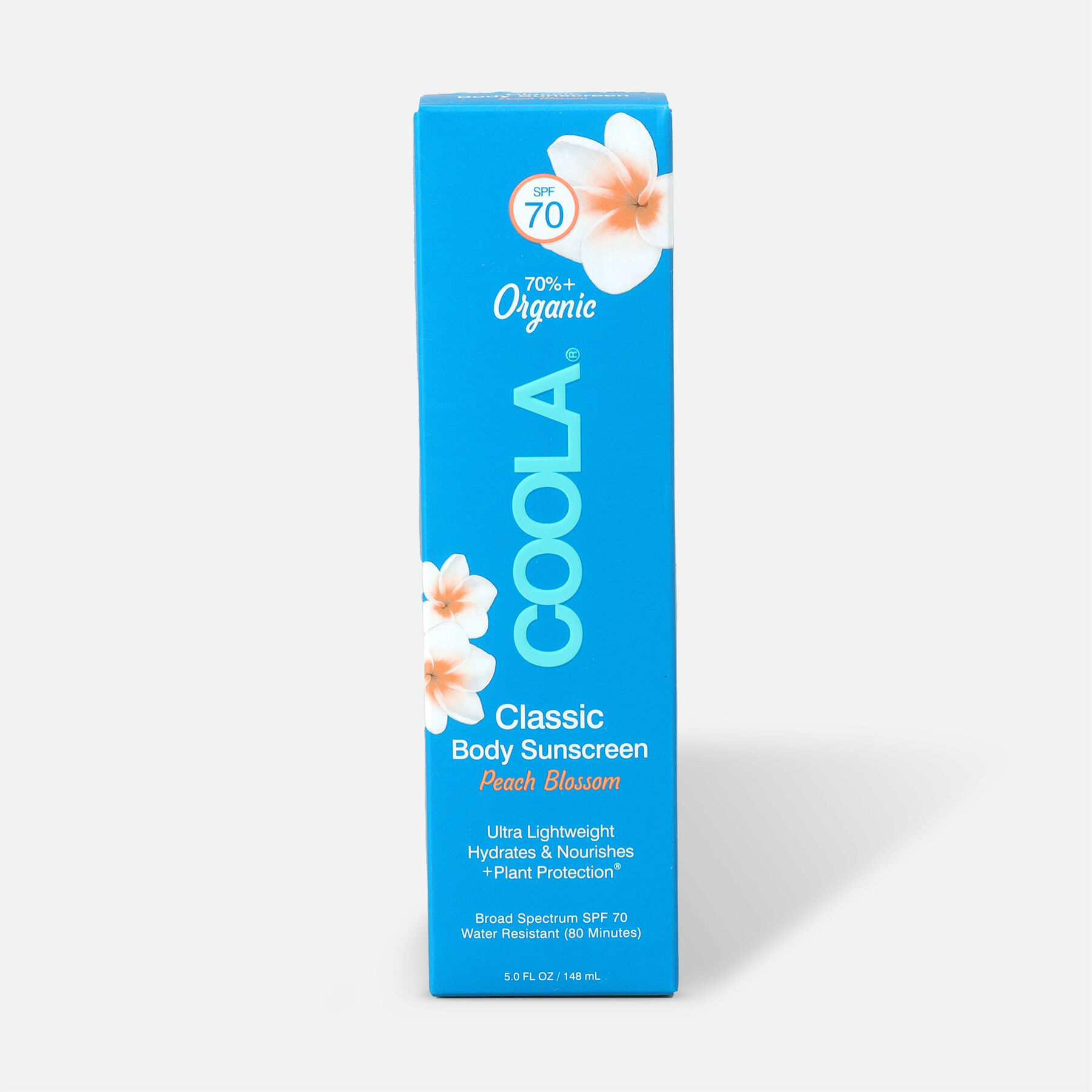 Coola Classic Body Organic Sunscreen Lotion SPF 70 Peach Blossom, 5 oz.