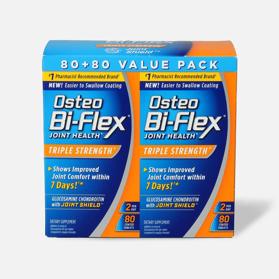 Osteo Bi-Flex Glucosamine Chondroitin with Joint Shield Value Pack Coated Tablets, 160 ct., , large image number 0