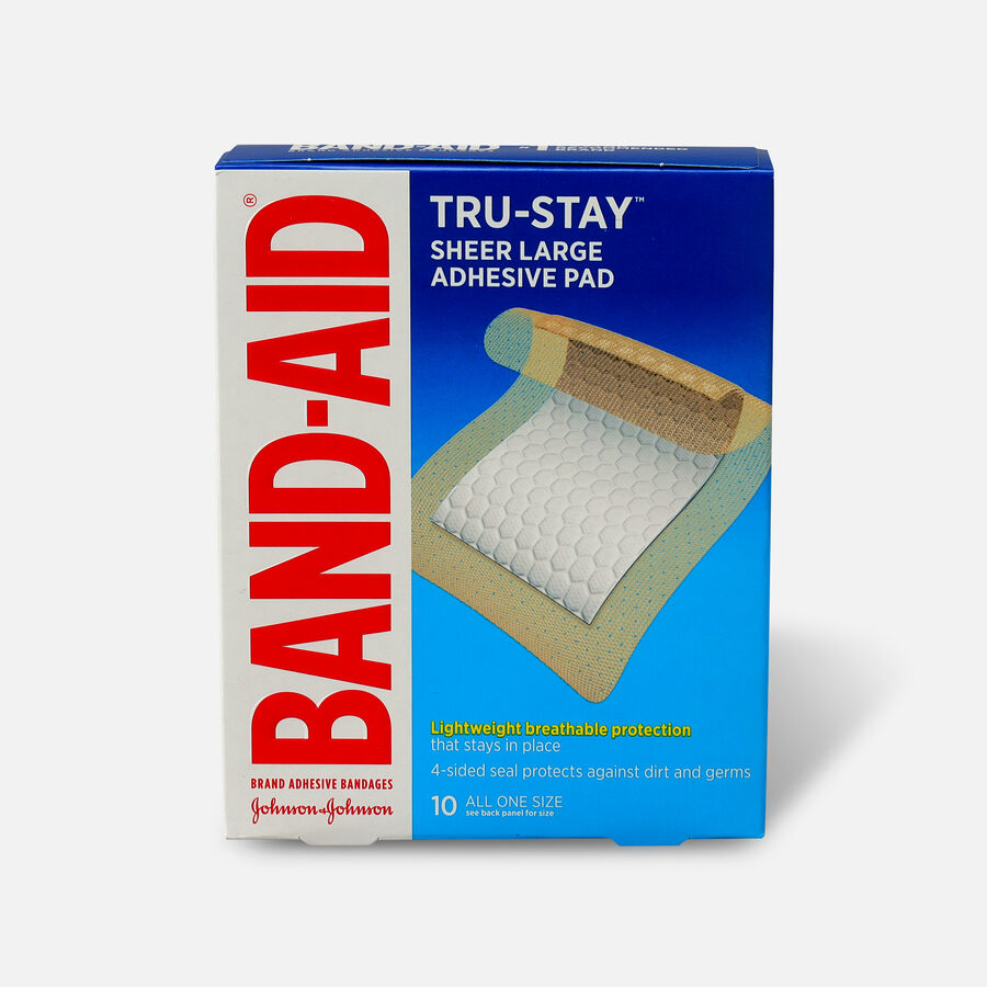 Band-Aid Tru Stay Large Adhesive Pads - 10 ct., , large image number 0
