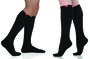 VIM & VIGR Moisture-Wick Nylon Compression Socks, Solid Black, Wide Calf, 30-40 mmHg, , large image number 11