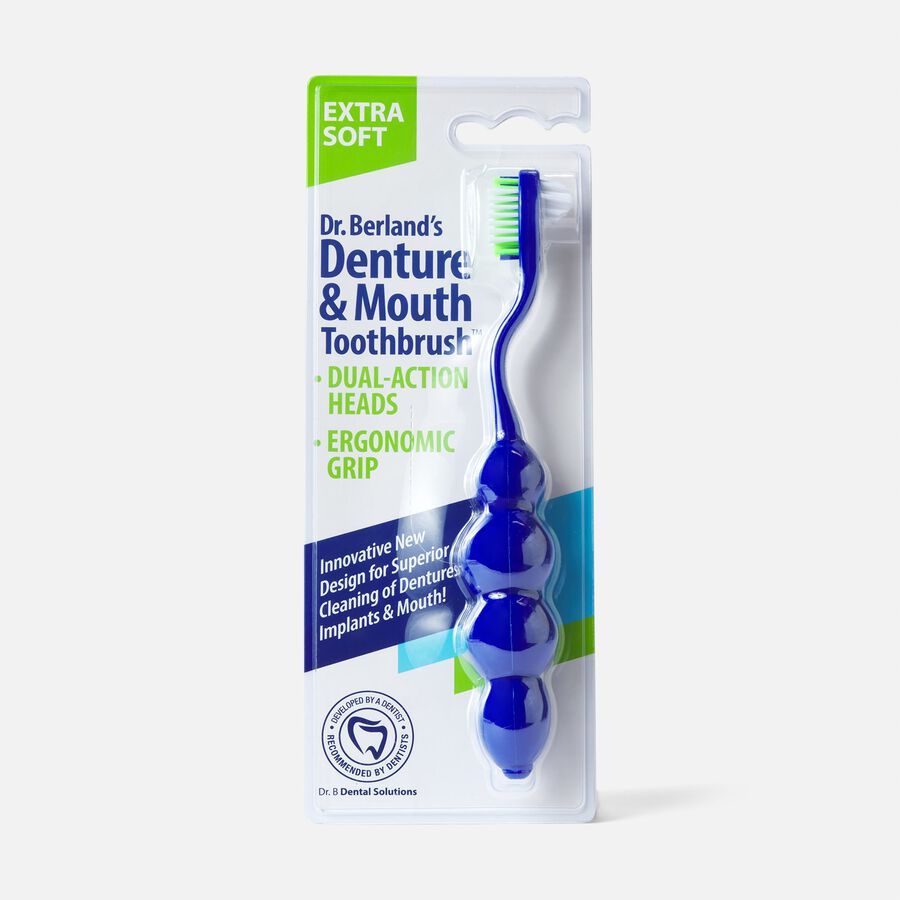 Dr. B Denture & Mouth Toothbrush, Extra Soft Bristle, , large image number 2