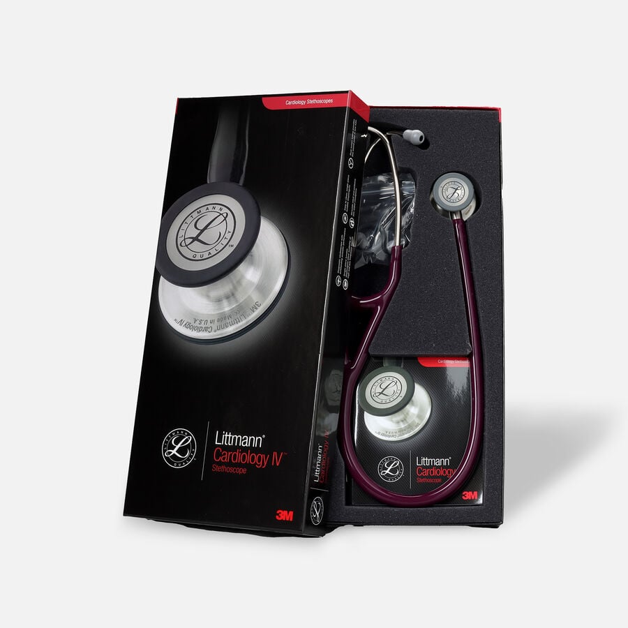 3M Littmann Cardiology IV Stethoscope, Plum Tube with Standard Finish, 27", Plum, large image number 0