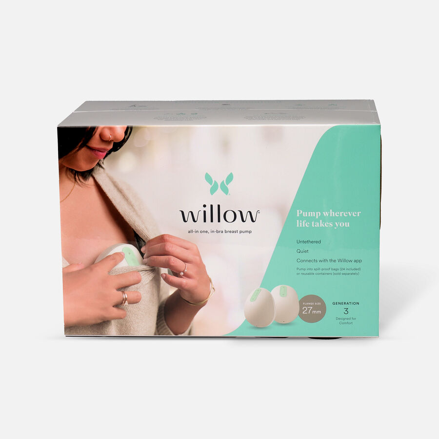 Willow Generation 3 Wearable Double Electric Breast Pump White