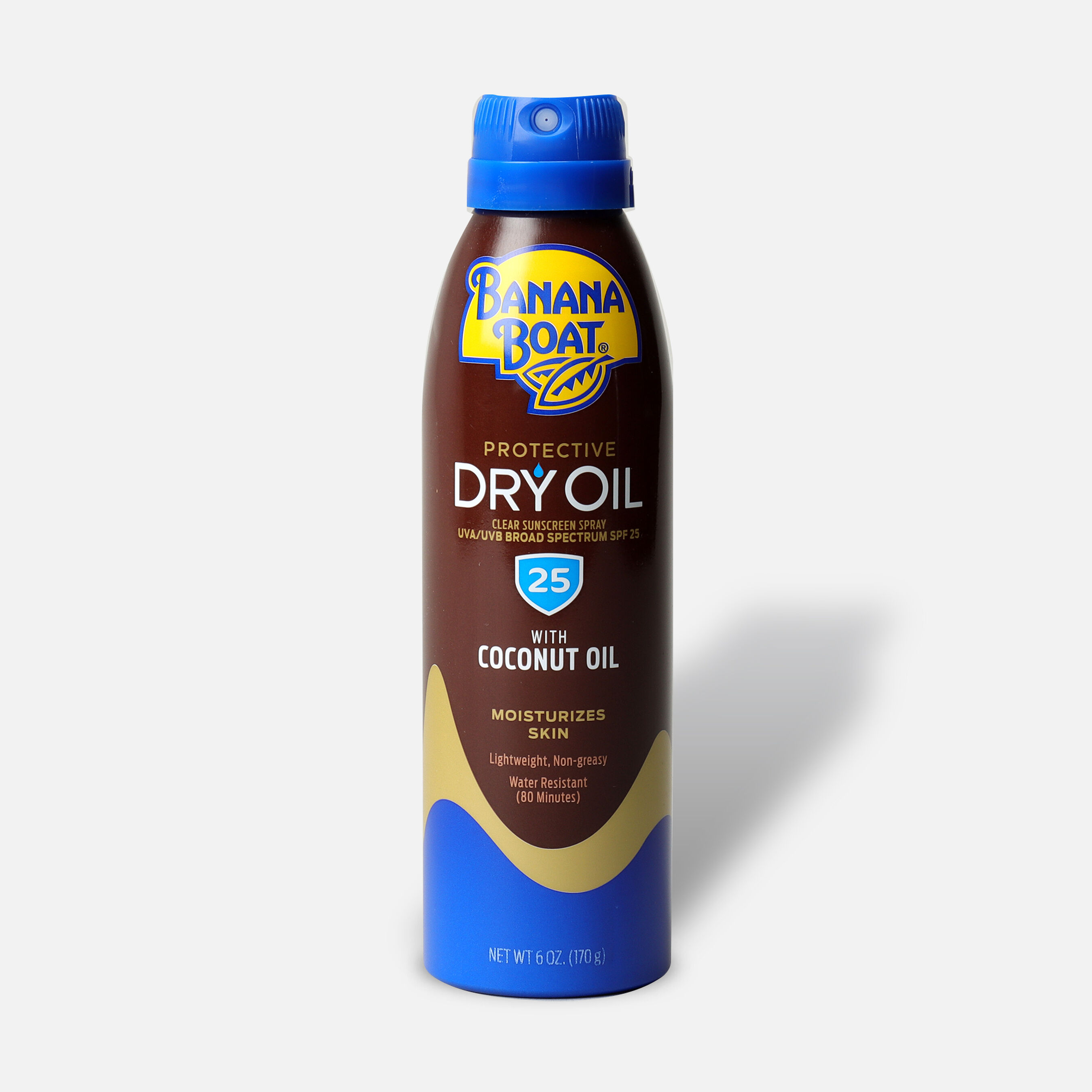 Banana Boat Dry Oil Clear Sunscreen Spray SPF 25, 6oz.