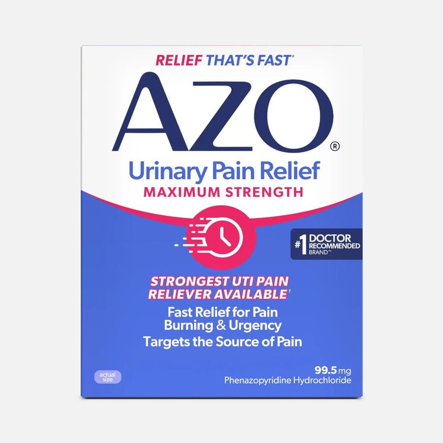 AZO Urinary Pain Relief Maximum Strength Tablets, 24 ct., , large image number 0