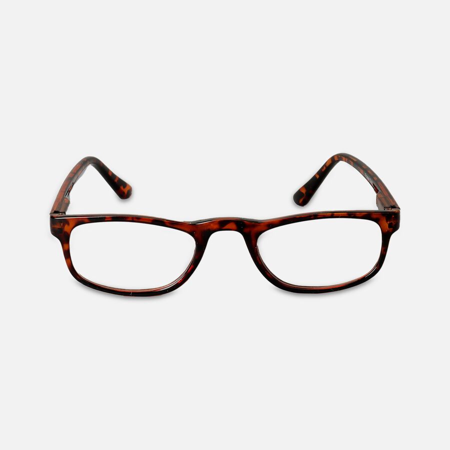 Today's Optical, Half Eye Tortoise Reading Glasses, +1.25, , large image number 0