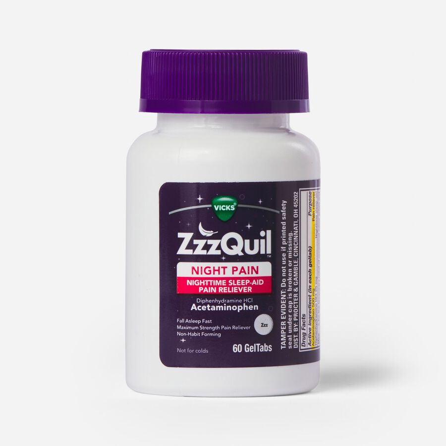 FSA Eligible Vicks ZzzQuil Pain GelCaps, 60 ct. FSA Store