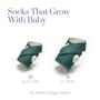 Owlet Accessory Socks, Sea Green, Sea Green, large image number 5