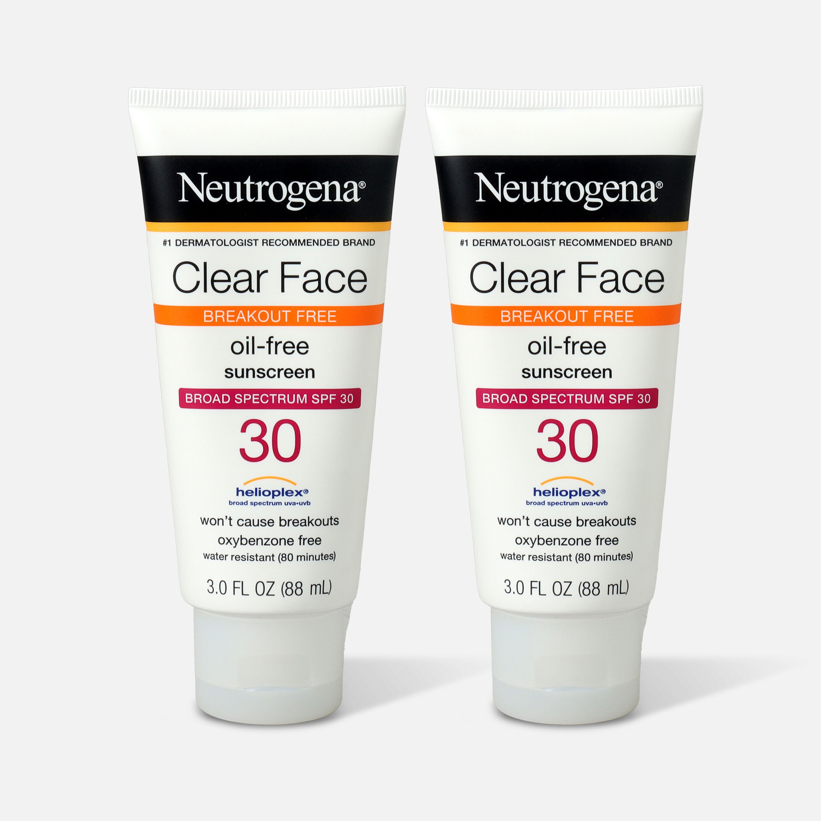 FSA Eligible Neutrogena Clear Face Liquid Sunscreen Lotion SPF 30 3