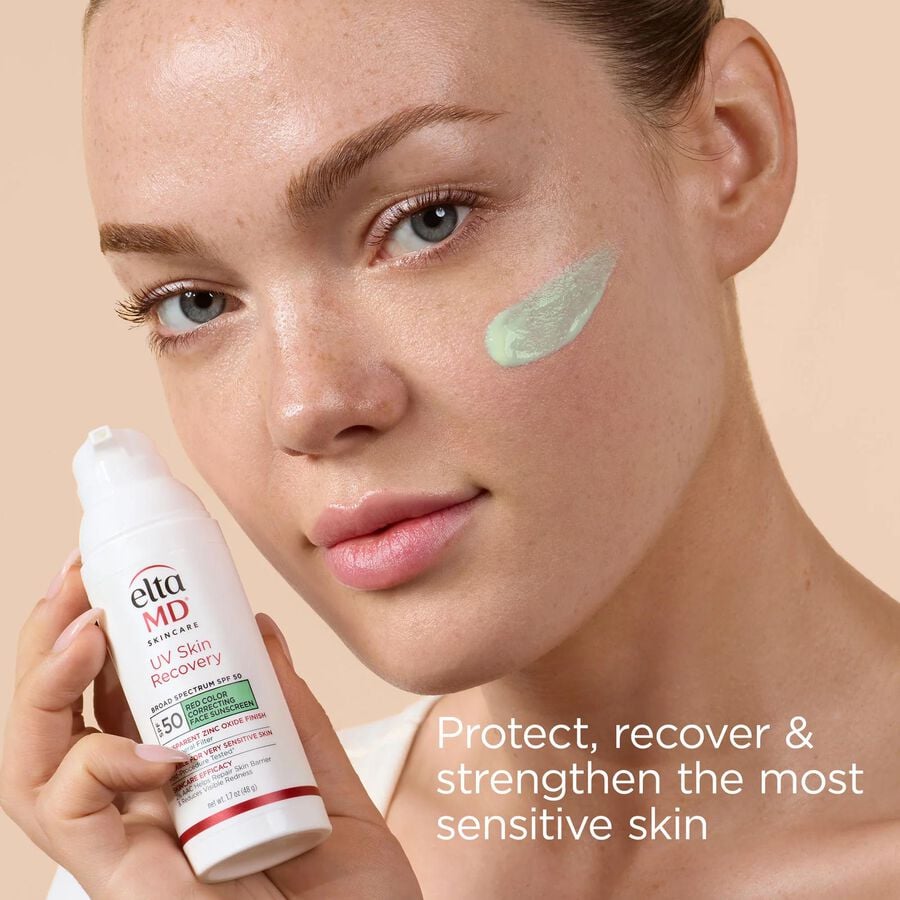 EltaMD UV Skin Recovery Red Color Correcting Green Tint Broad Spectrum SPF 50, , large image number 2