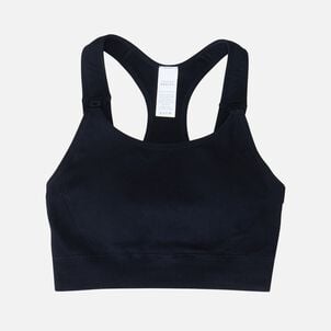 Ingrid + Isabel Basics Seamless Maternity + Nursing Sport Bra, Black