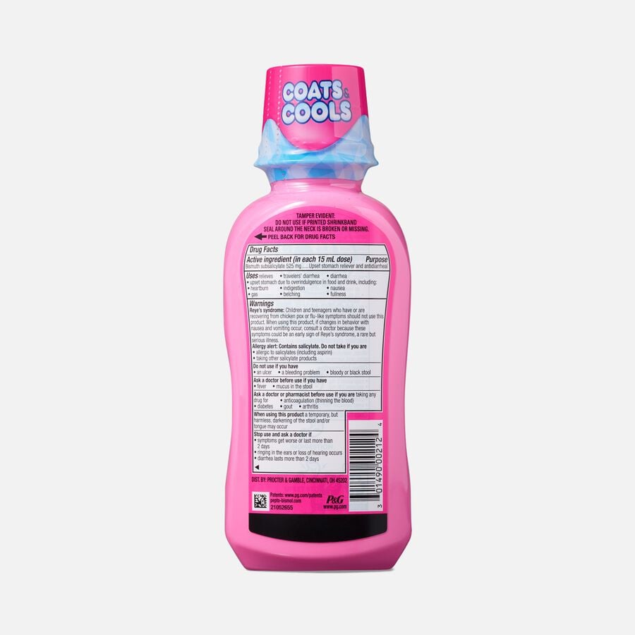 Pepto Bismol Ultra with Instacool Liquid for Nausea & Diarrhea Relief, 12 oz., , large image number 1