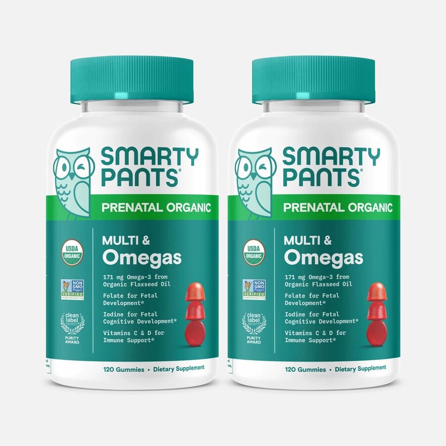 SmartyPants Prenatal Organic Multi & Omegas (2-Pack), , large image number 0