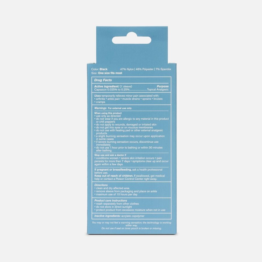 Nufabrx Medicine Infused Ankle Sleeve, , large image number 1