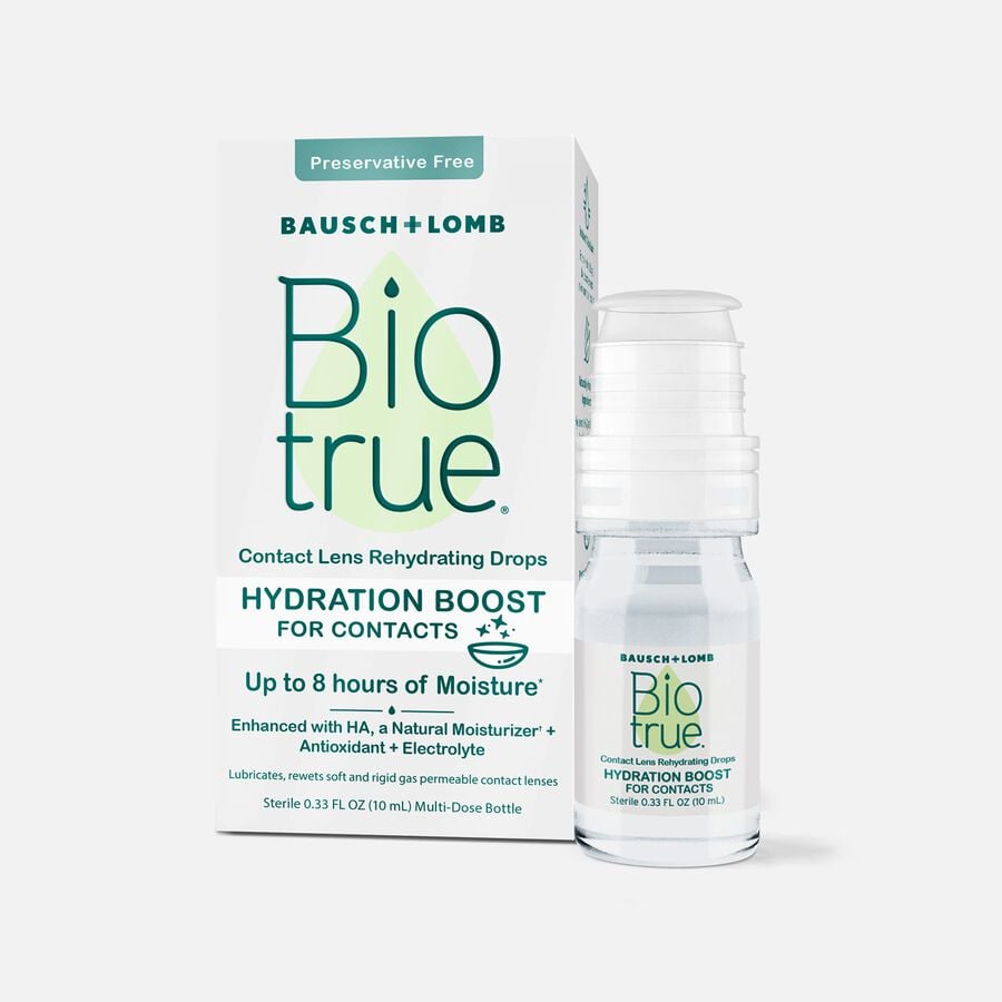 Bausch + Lomb Biotrue Hydration Boost Contact Lens Drops, 0.33 fl oz., , large image number 0