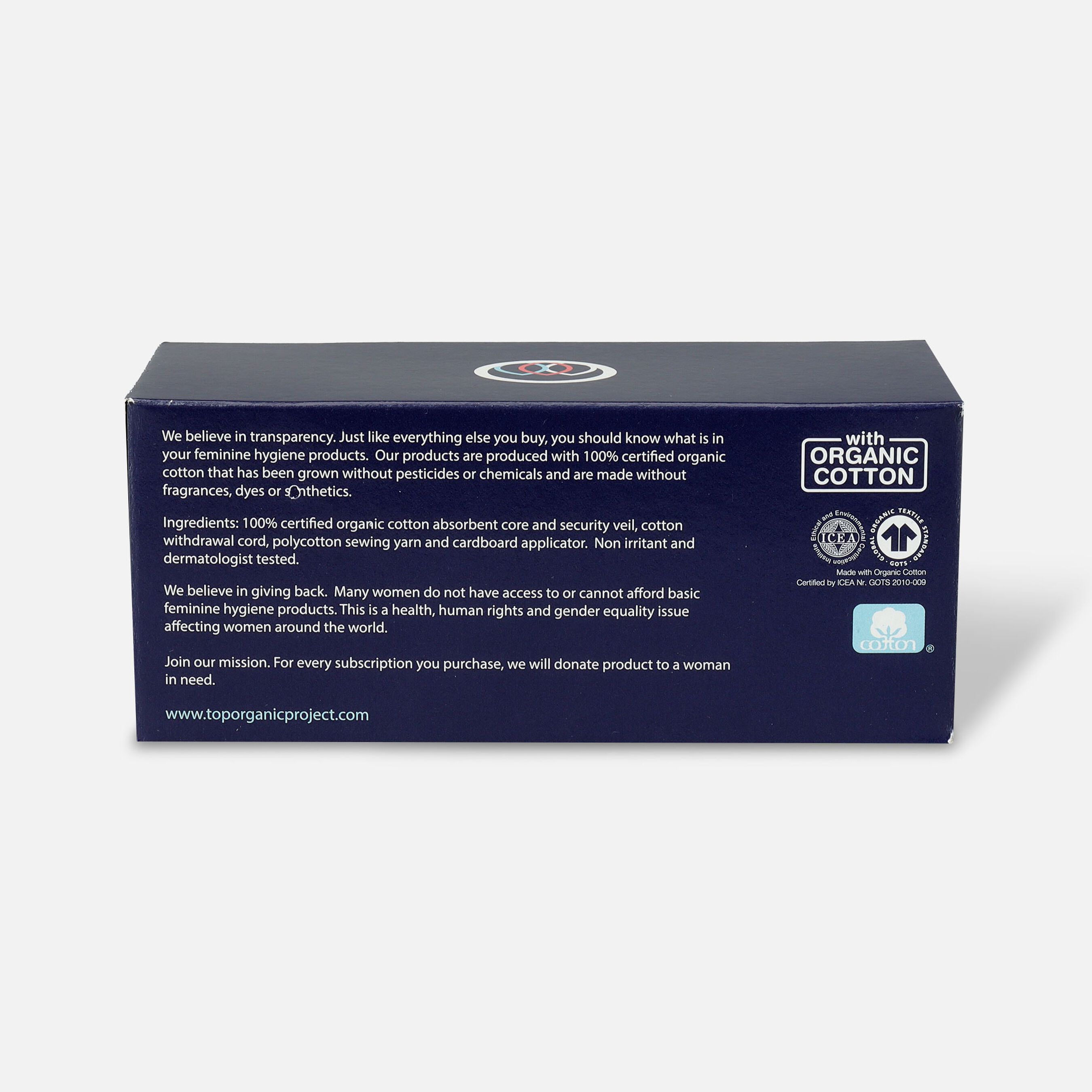 TOP Organic Cotton Cardboard Applicator Tampon