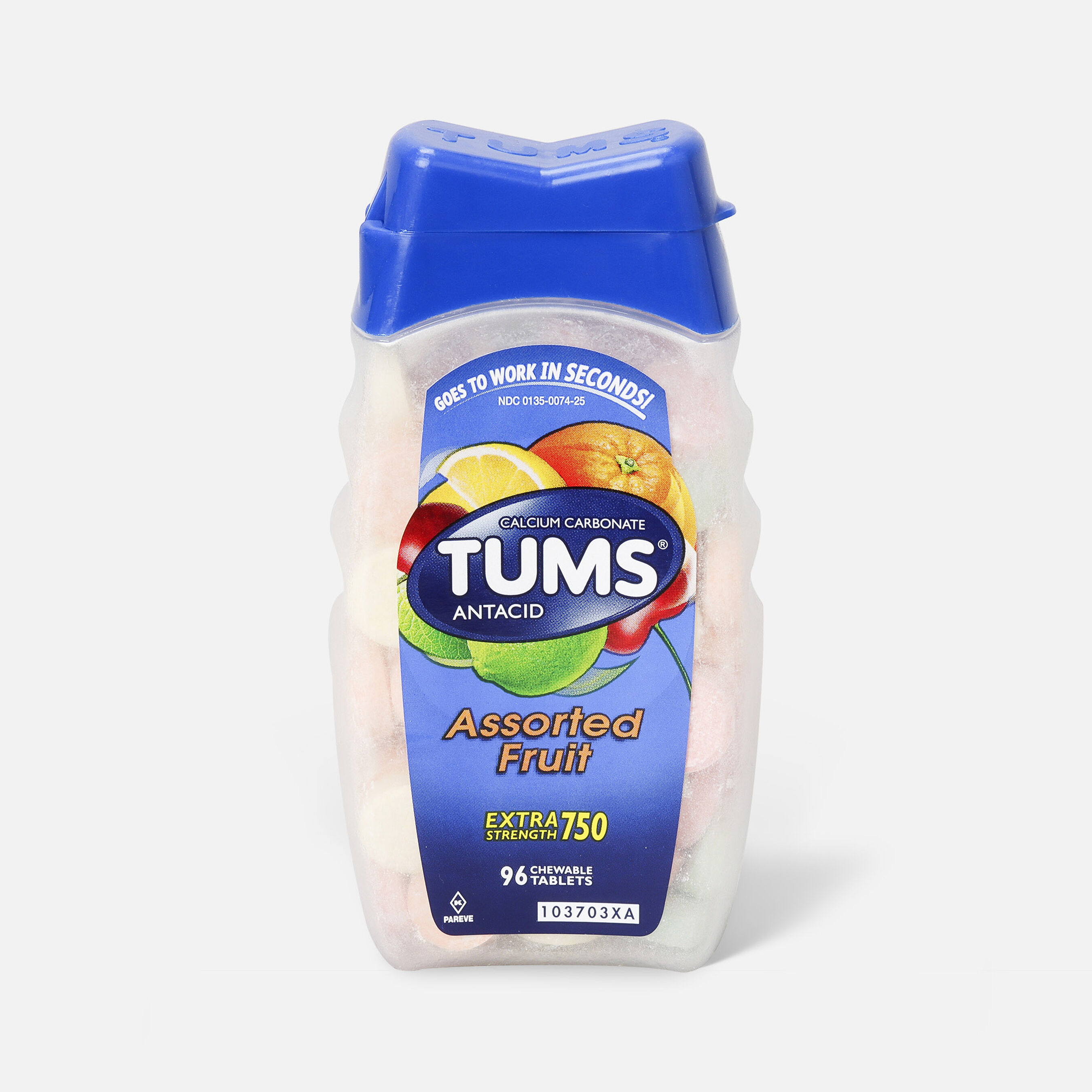 FSA Eligible TUMS Extra Strength Assorted Fruit Antacid Chewable