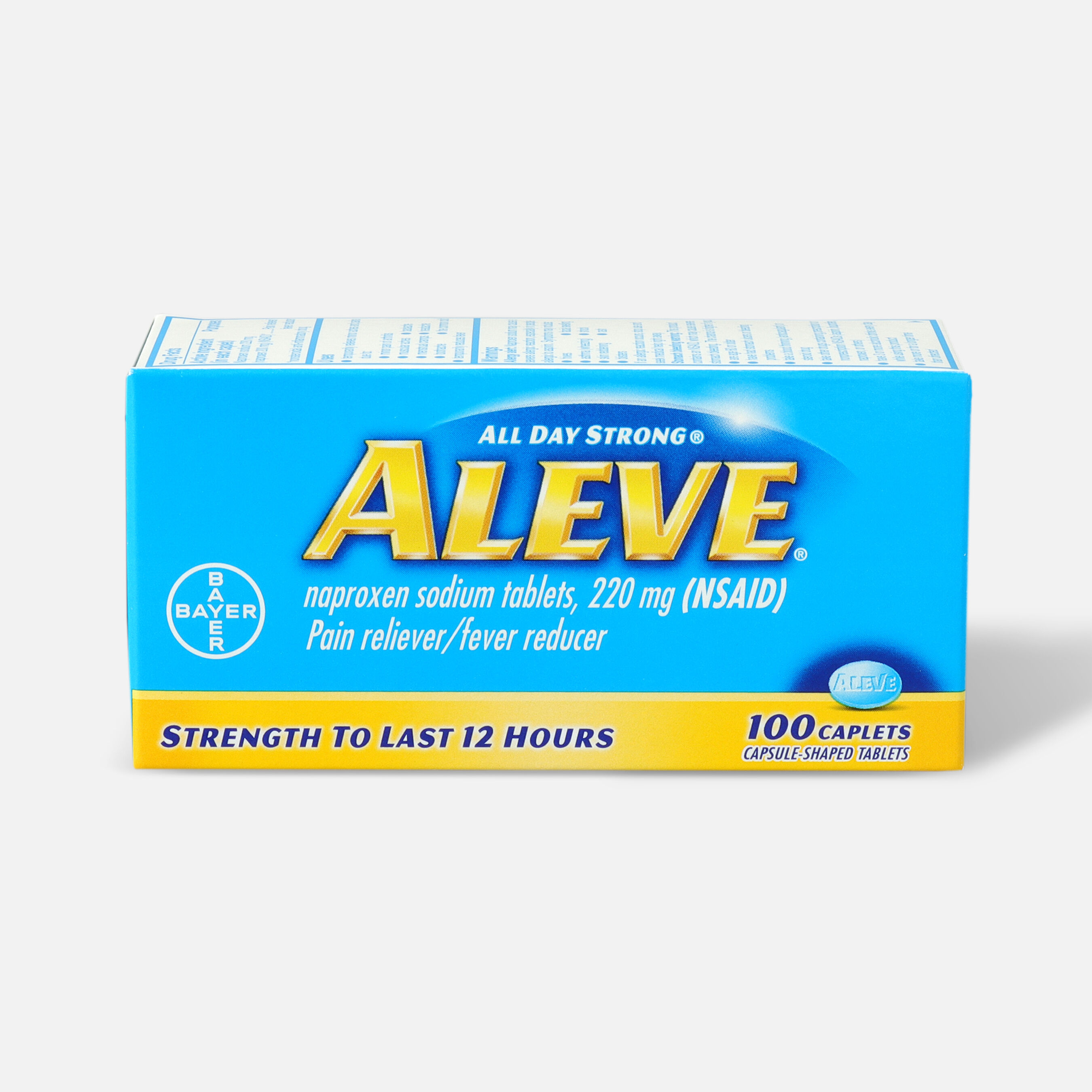 Aleve All Day Strong Pain Reliever, Fever Reducer, Caplet