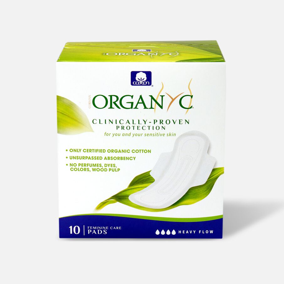 Organyc Flat Packed Extra Long Panty Liners Maxi Flow 20ct 